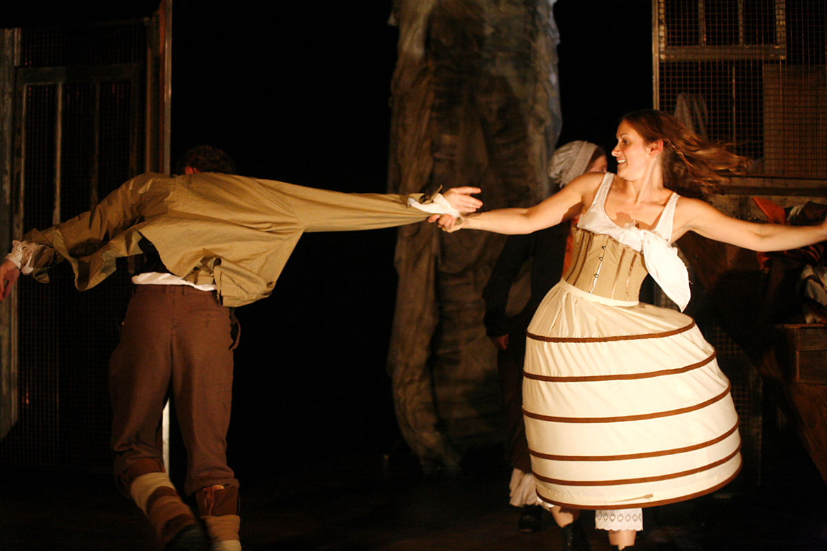 Zoe Davies and Stephen Hickman in Estella’s Fire, Hijinx Theatre. Photo: Simon Gough